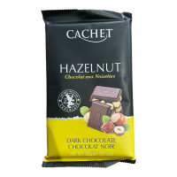 Купити  Шоколад Cachet Hazelnut Чорний з фундуком 300 г Магазин YATNA Київ Україна. Натуральні еко продукти для здоров'я від фермера