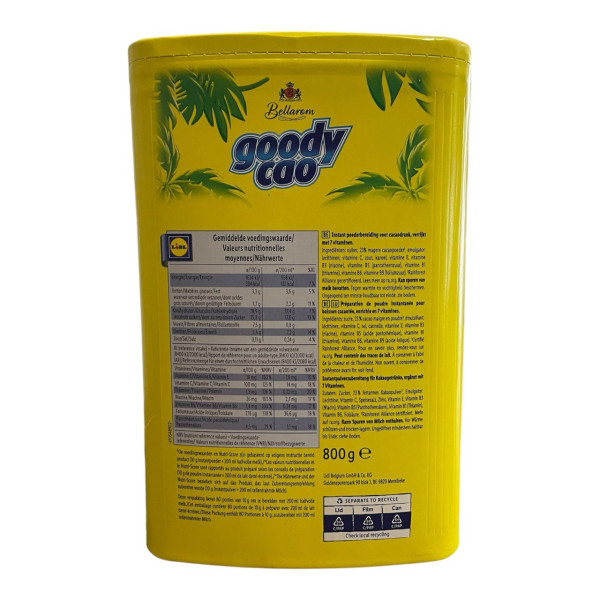 Купить Какао детское растворимое Goody Сao 800г  Магазин YATNA Киев Украина. Натуральные эко продукты для здоровья от фермера