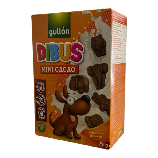 Купить Печенье шоколадное Gullon Dibus mini cacao 250г  Магазин YATNA Киев Украина. Натуральные эко продукты для здоровья от фермера