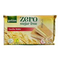 Купити Вафлі без цукру з ванільним прошарком GULLON ZERO Diet Nature Barquillos de Vainilla, 180 г Магазин YATNA Київ Україна. Натуральні еко продукти для здоров'я від фермера
